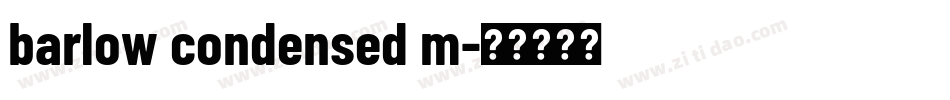 barlow condensed m字体转换